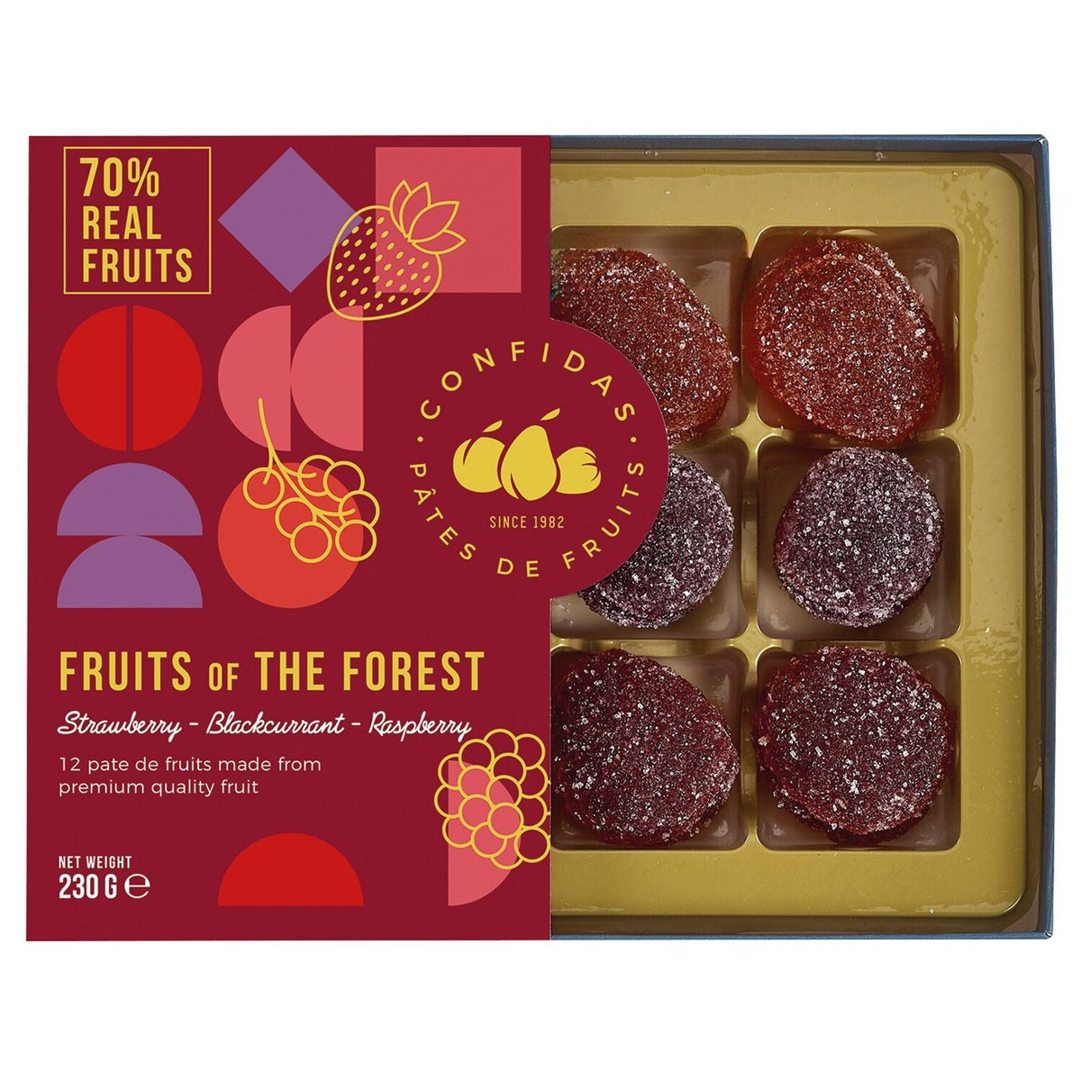 Pâtes De Fruits Berry Fruit Jellies Gift Selection