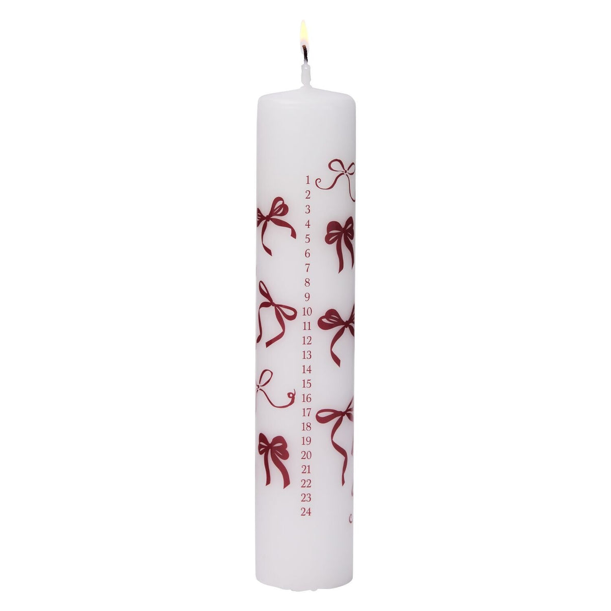 Lakeland Advent Pillar Bow Candle
