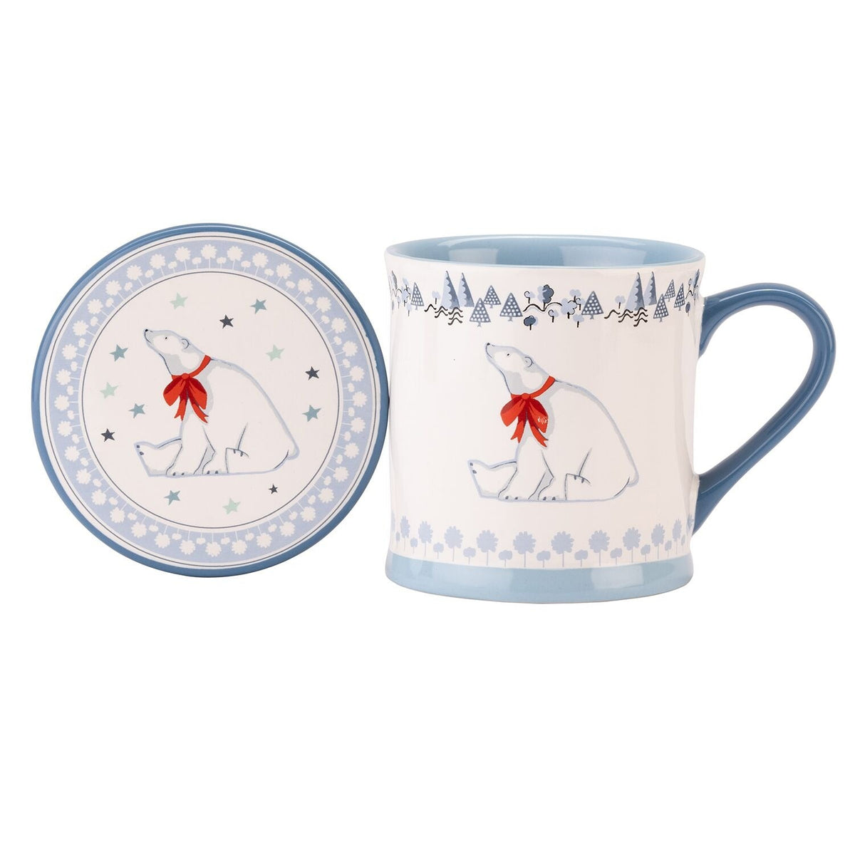 Cath Kidston Polar Bear Mug and Coaster Set