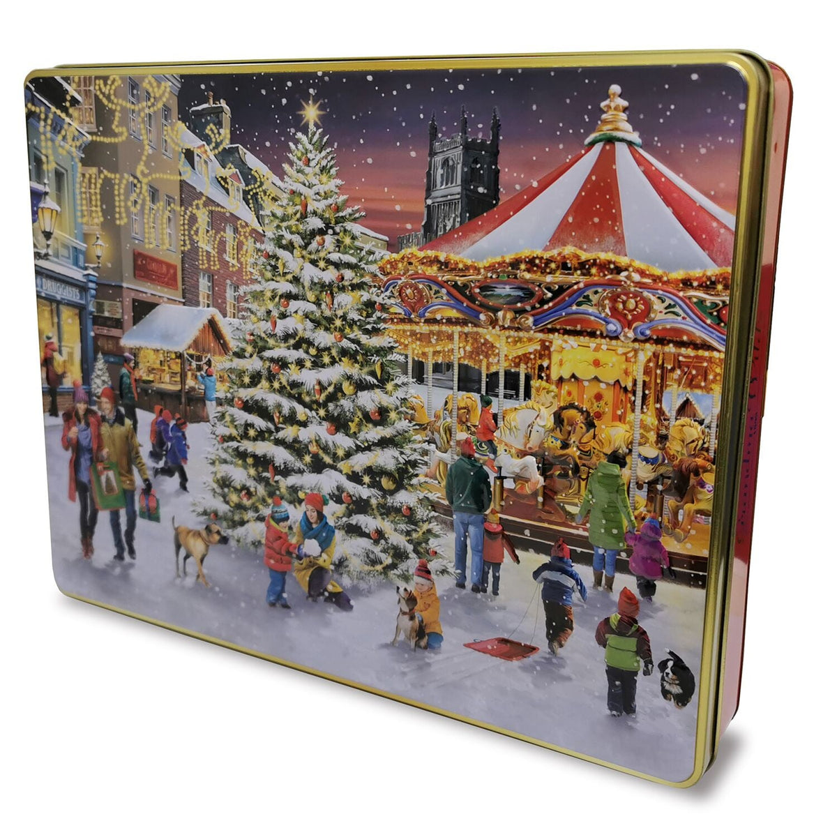 Grandma Wild’s Christmas Market Large Biscuit Tin 600g