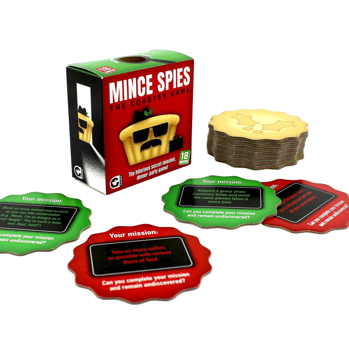 Mince Spies Coaster Card Game