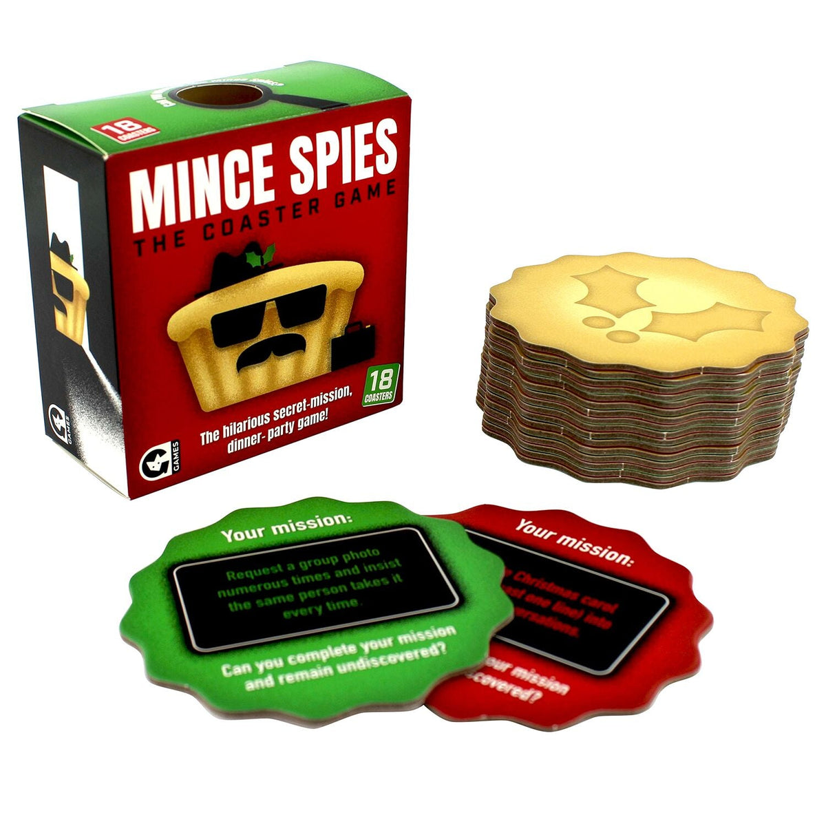 Mince Spies Coaster Card Game