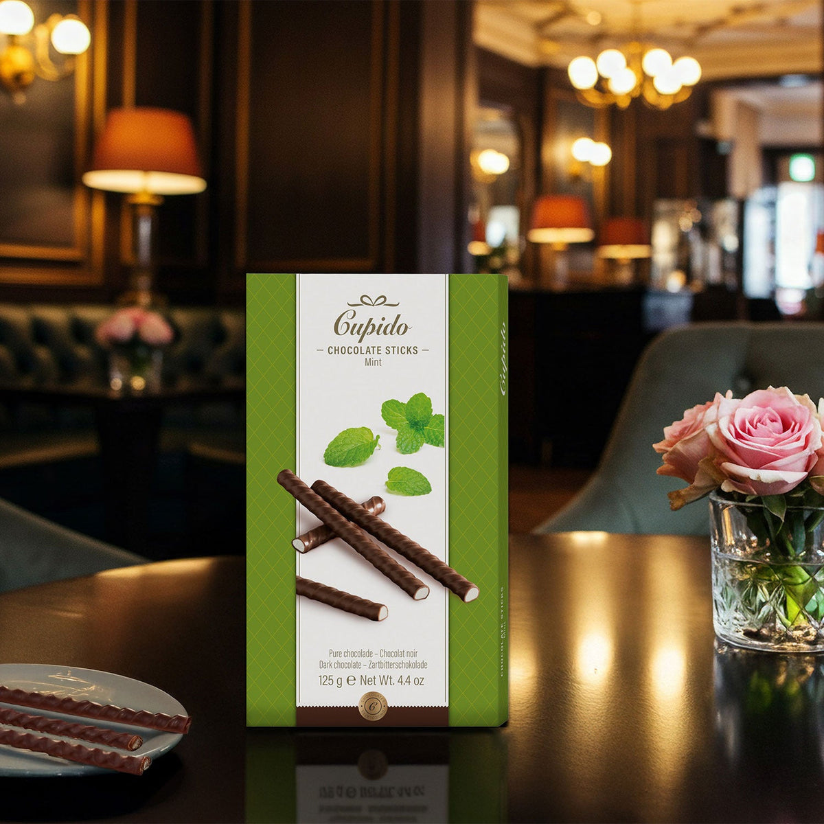 Cupido Dark Chocolate Mint Sticks