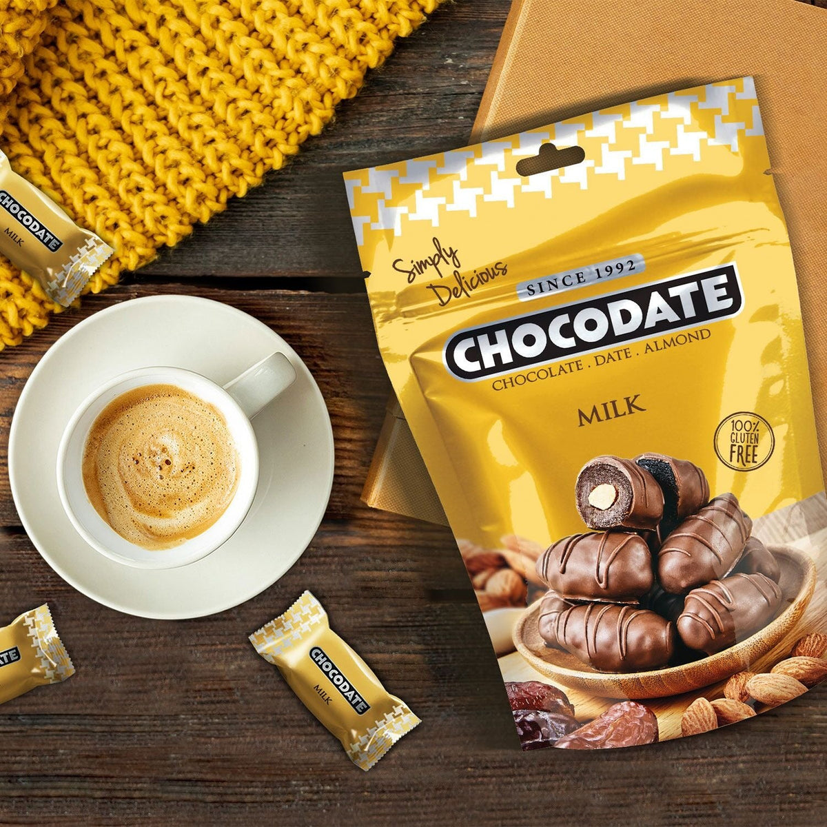 Chocodate Milk Chocolate Dates - 100g
