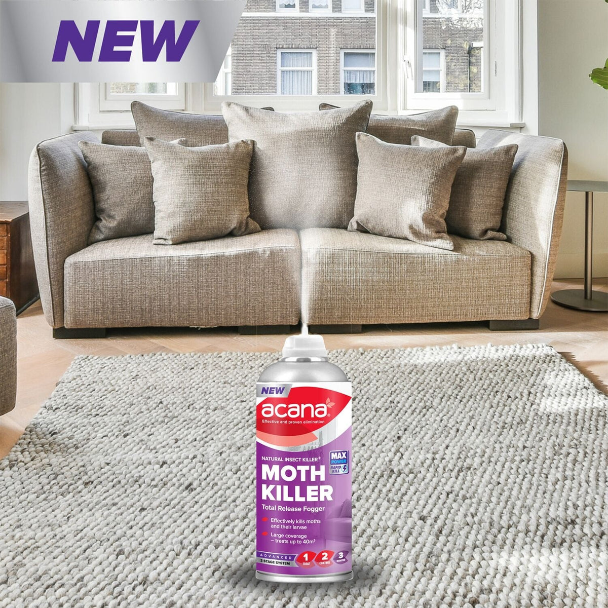 Acana Moth Natural Insect Killer Fogger