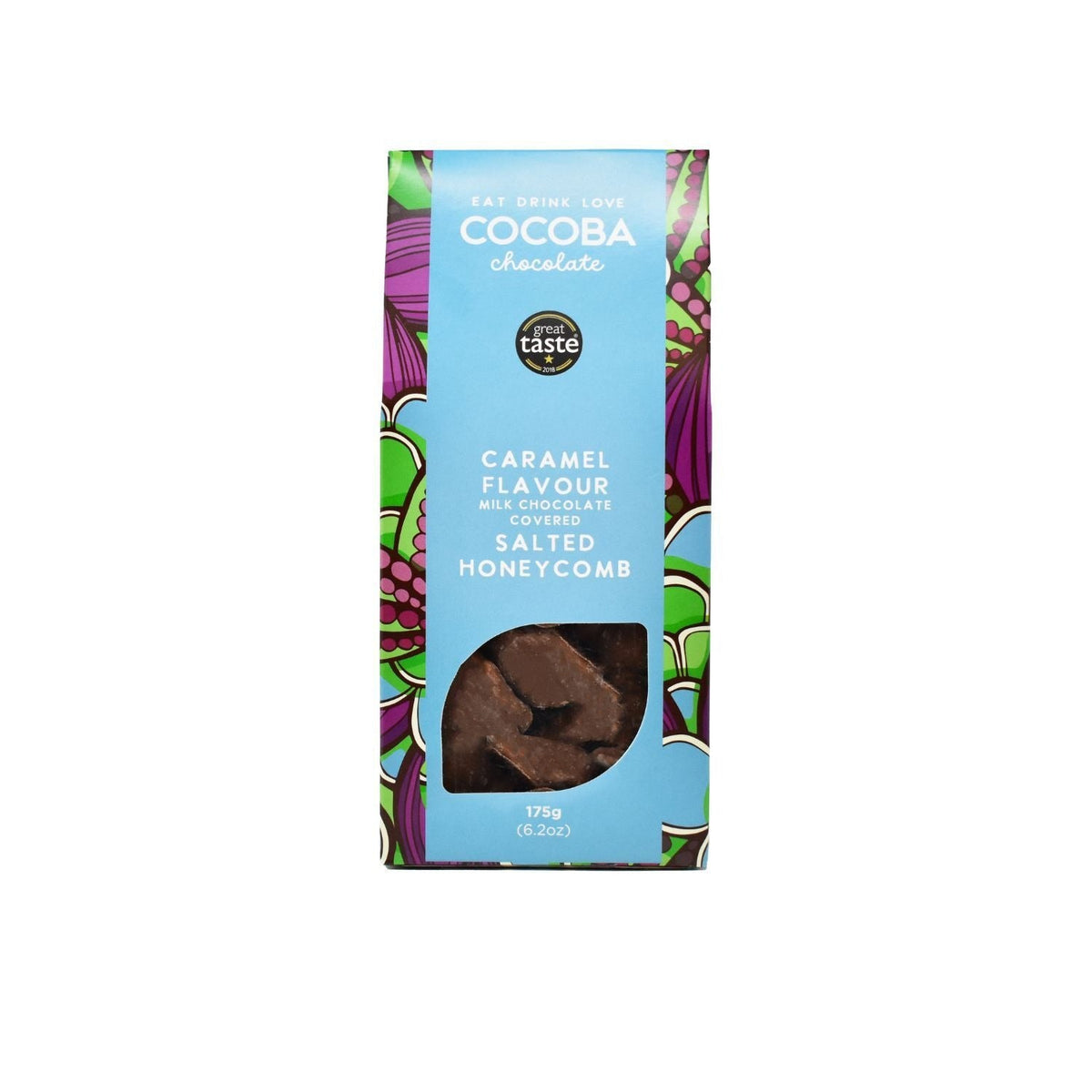 Cocoba Salted Caramel Milk Chocolate Covered Honeycomb 175g