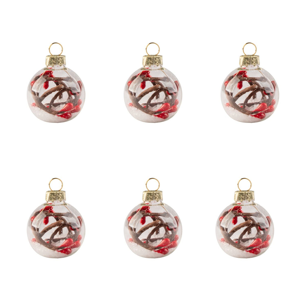 Table setting place holders Red Berry – Set of 6