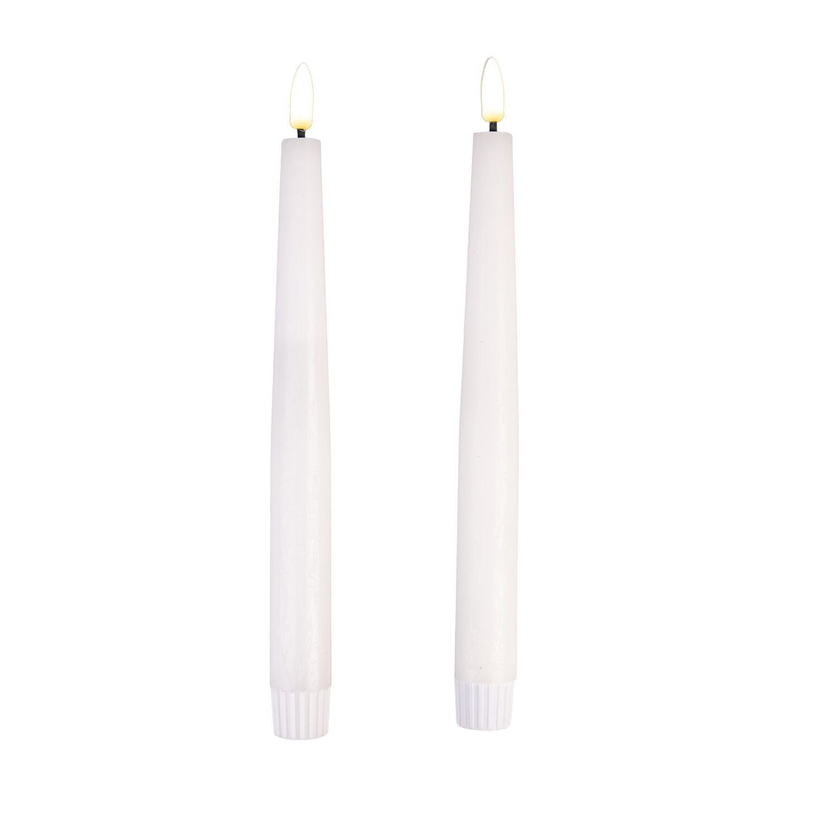 Lakeland White LED Taper Candles – Set of 2