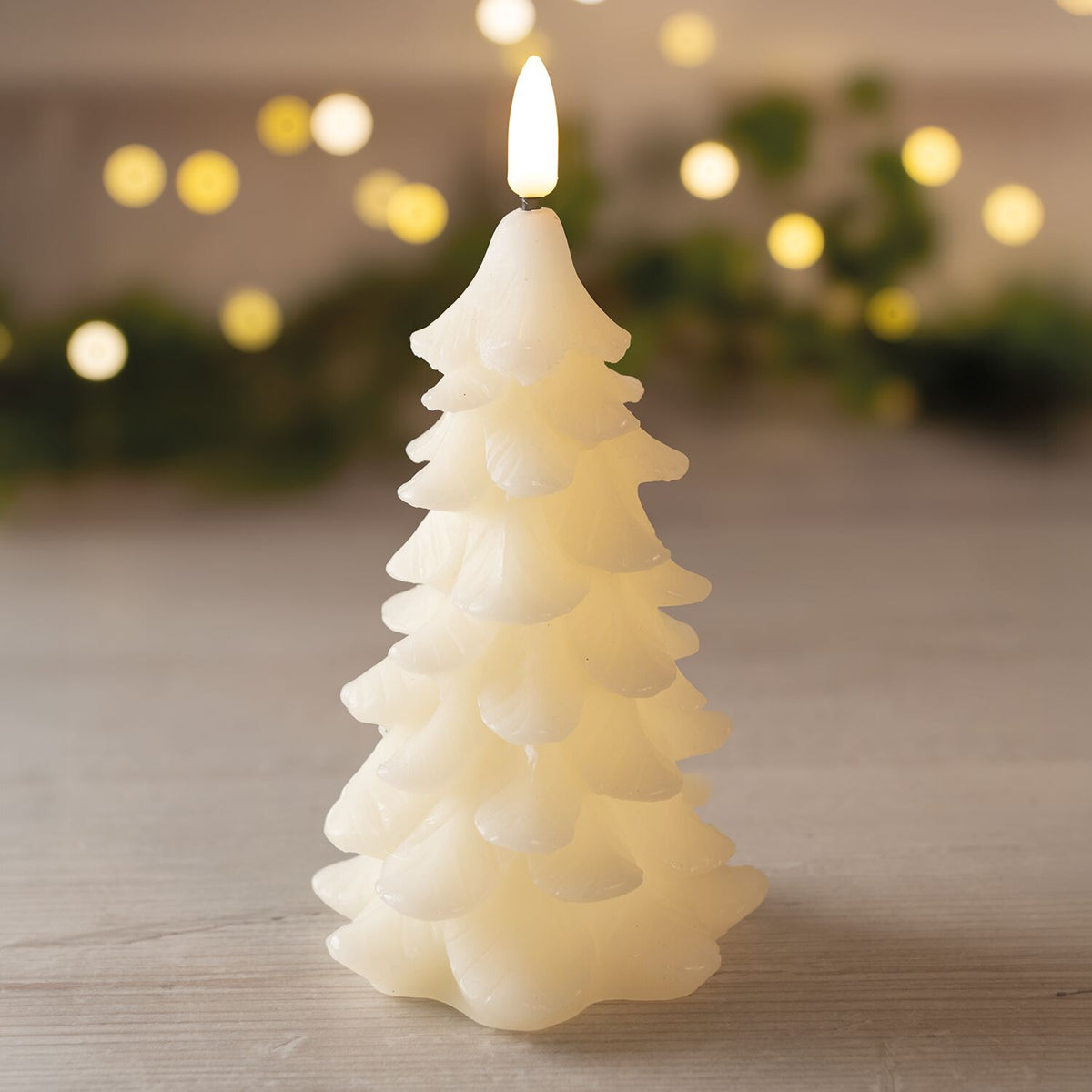 Lakeland White Tree LED Candle 14cm