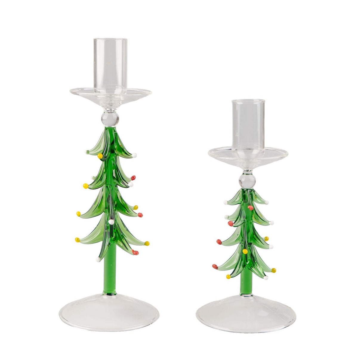 Lakeland Tree Glass Candle Holders – Set of 2