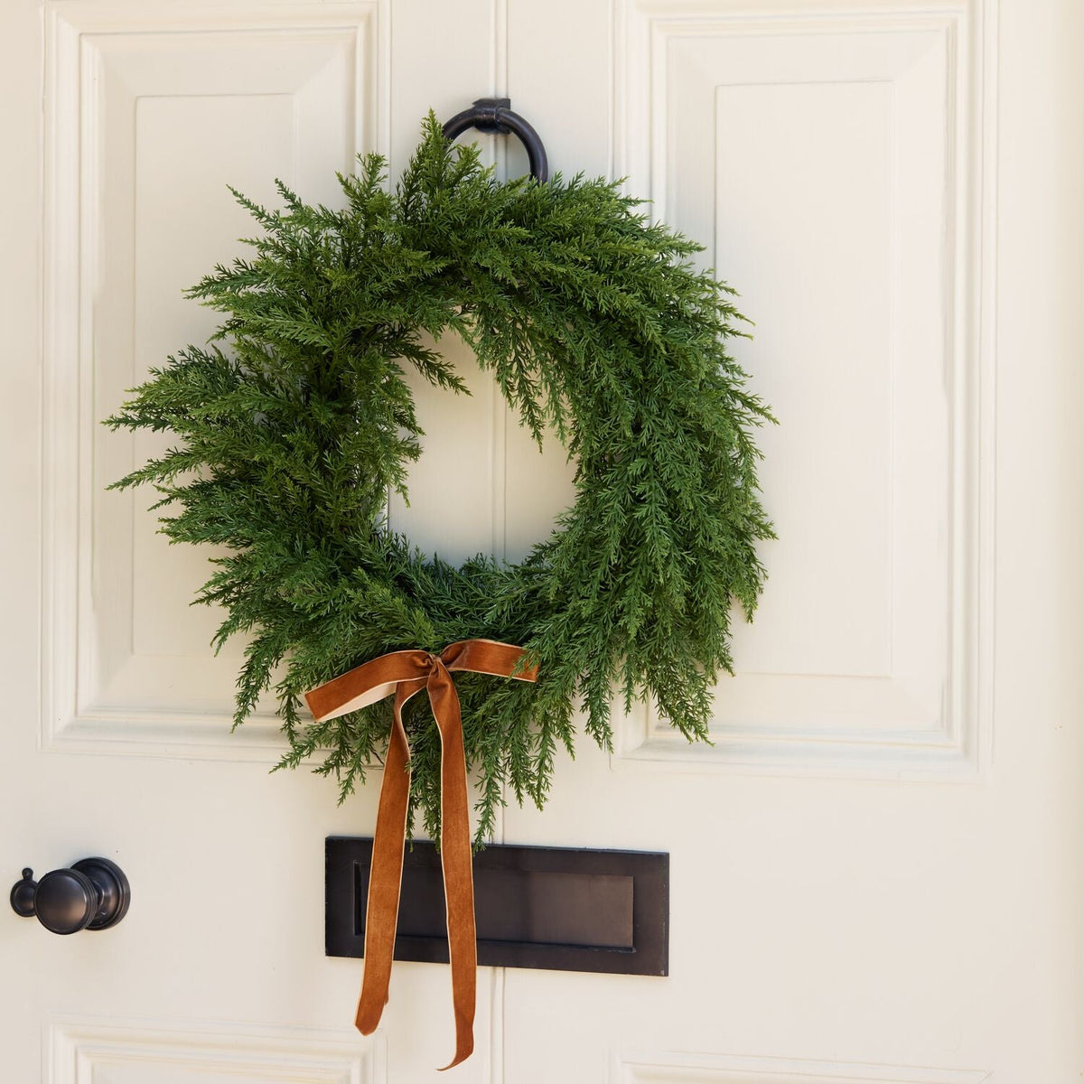 Lakeland Foliage Bow Wreath 50cm