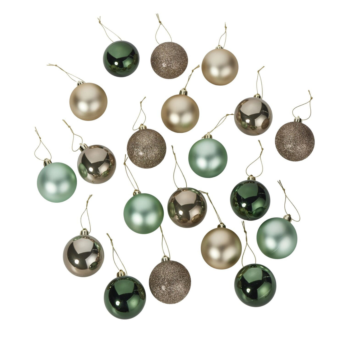 Lakeland Frosted Woodland Bauble Pack – 20 Piece