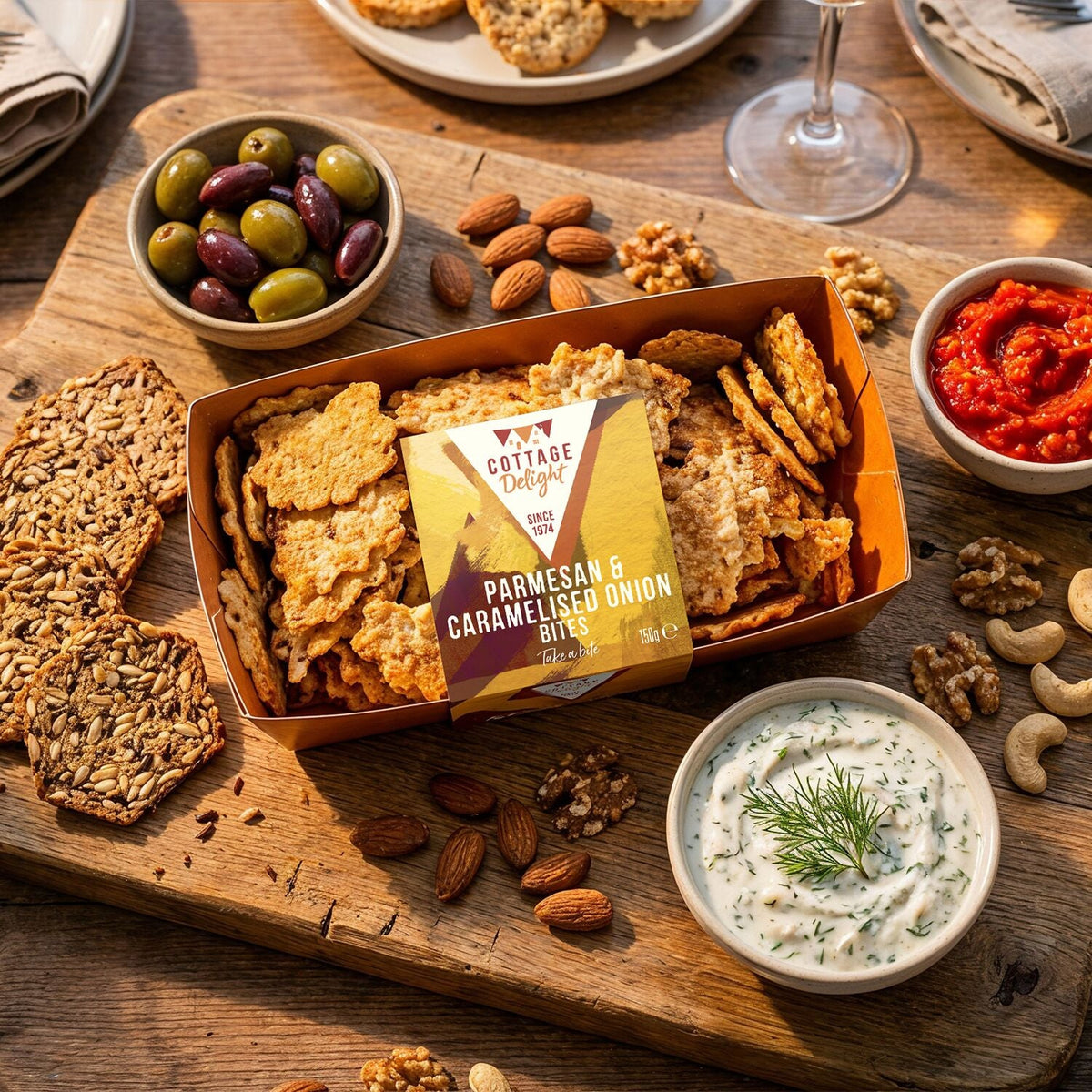 Cottage Delight Parmesan and Caramelised Onion Bites 150g