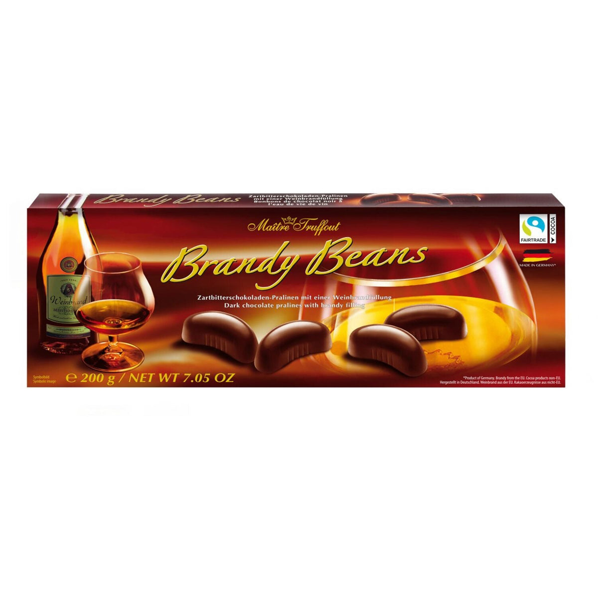 Brandy Beans Dark Chocolate Pralines 200g