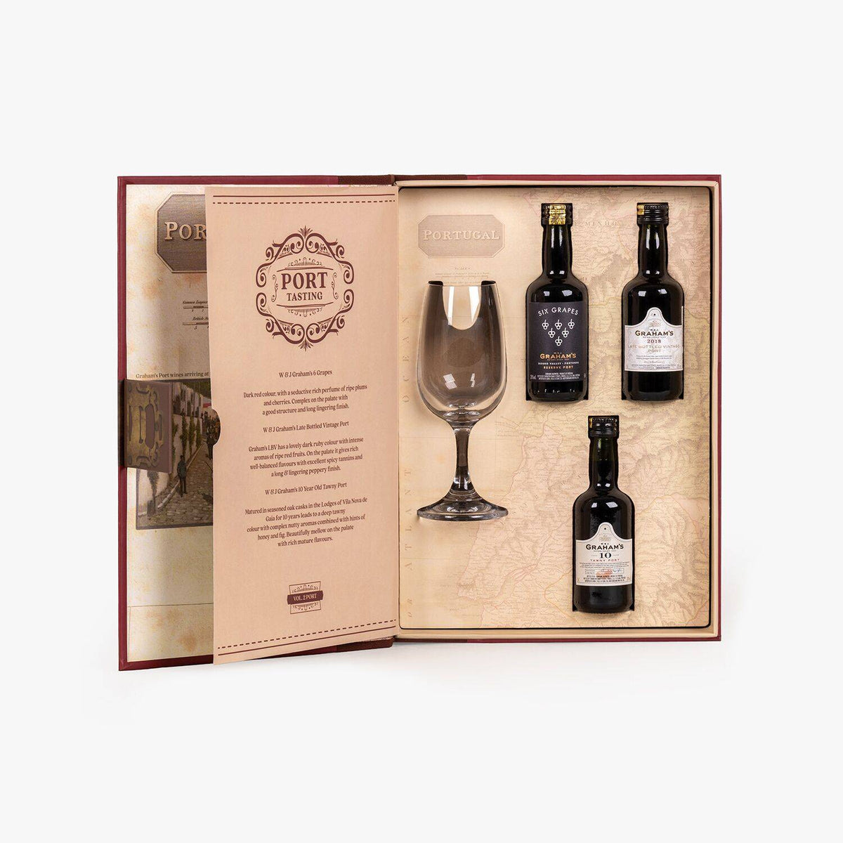 Grahams Port Tasting Book Gift Set – 3 x 5cl