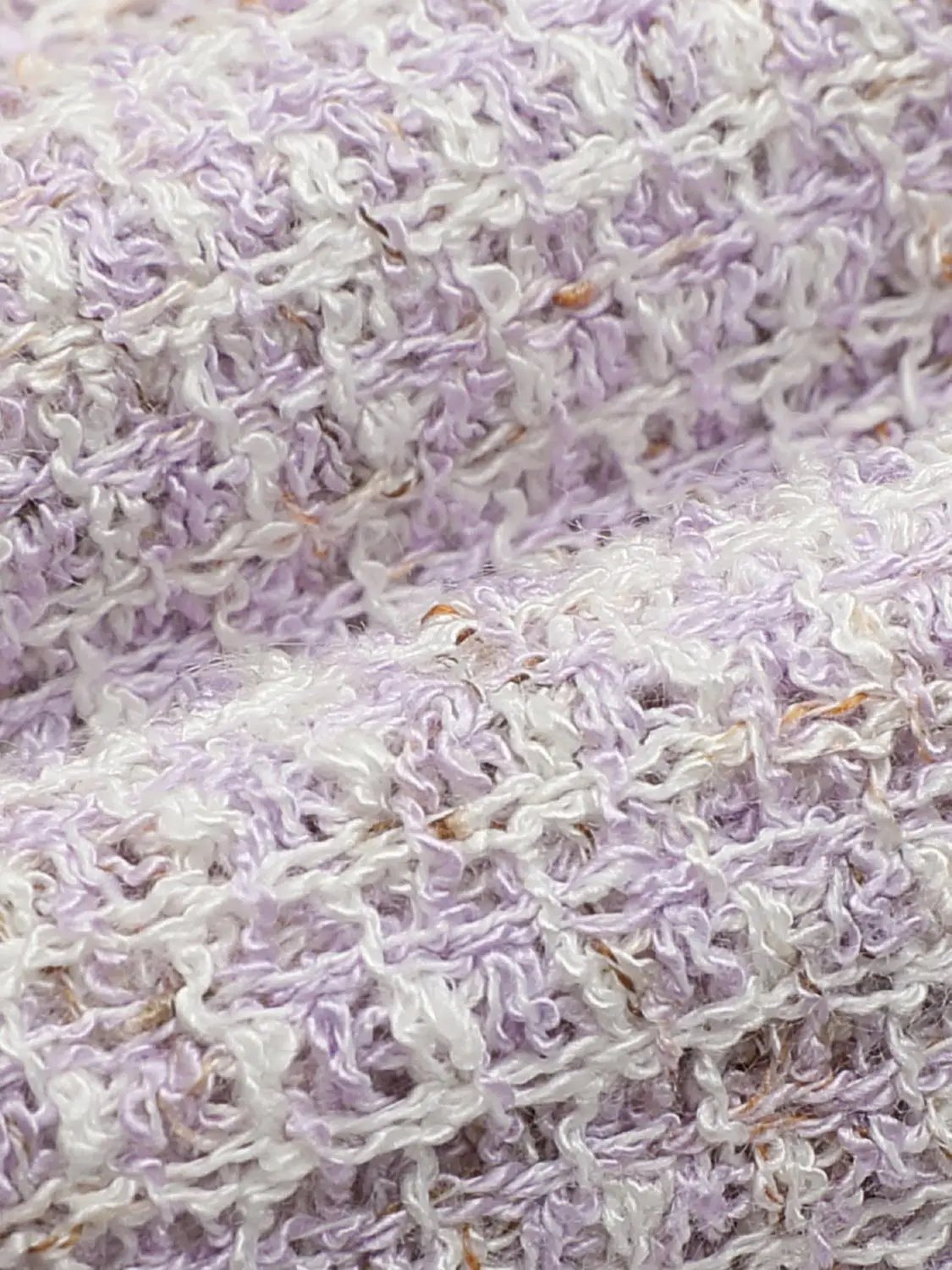 Textured Weave With Contrast Trim Cardigan