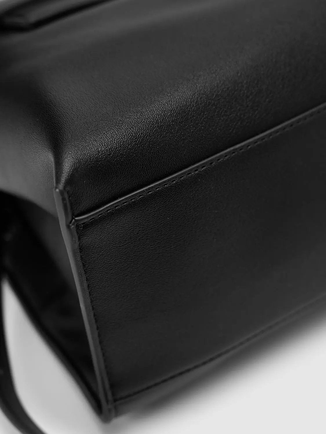 Buckle Flap Top Handle Satchel Shoulder Bag