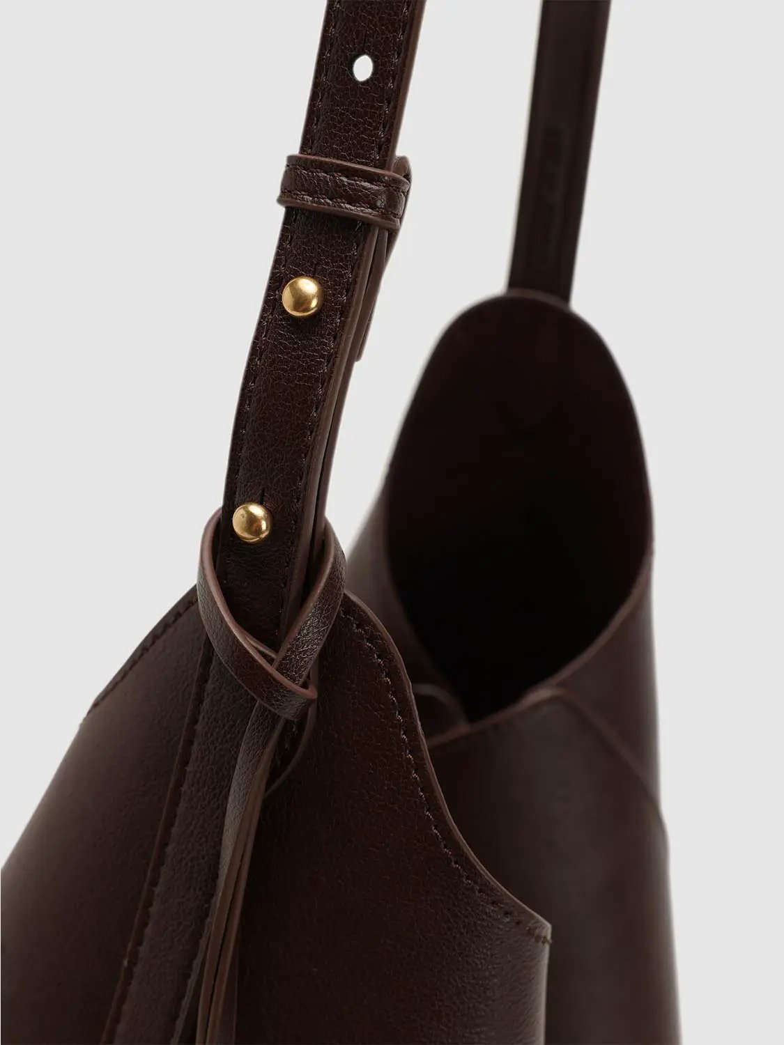 Asymmetric Panelled Structured Shoulder Bag