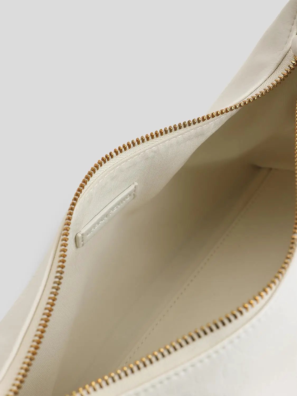 White Artificial Leather Hobo Bag