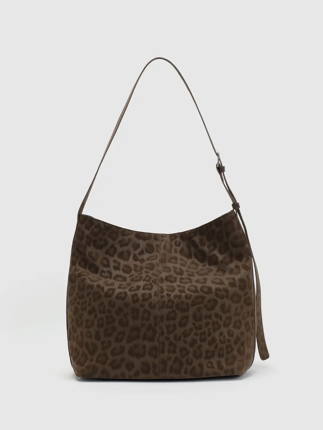 Tie Front Animal Print Artificial Leather Shoulder Bag