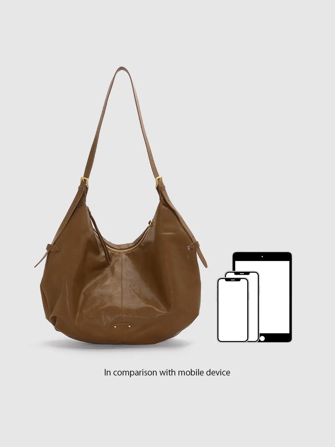 Slouchy Hobo Adjustable Shoulder Bag