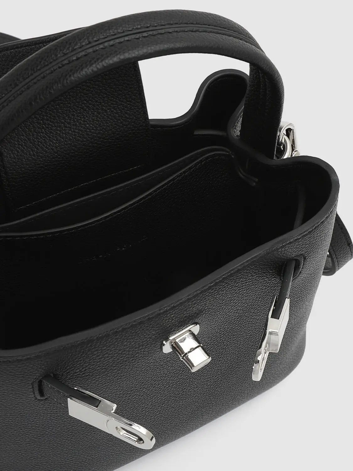 Pebbled Top Handle Crossbody Handbag