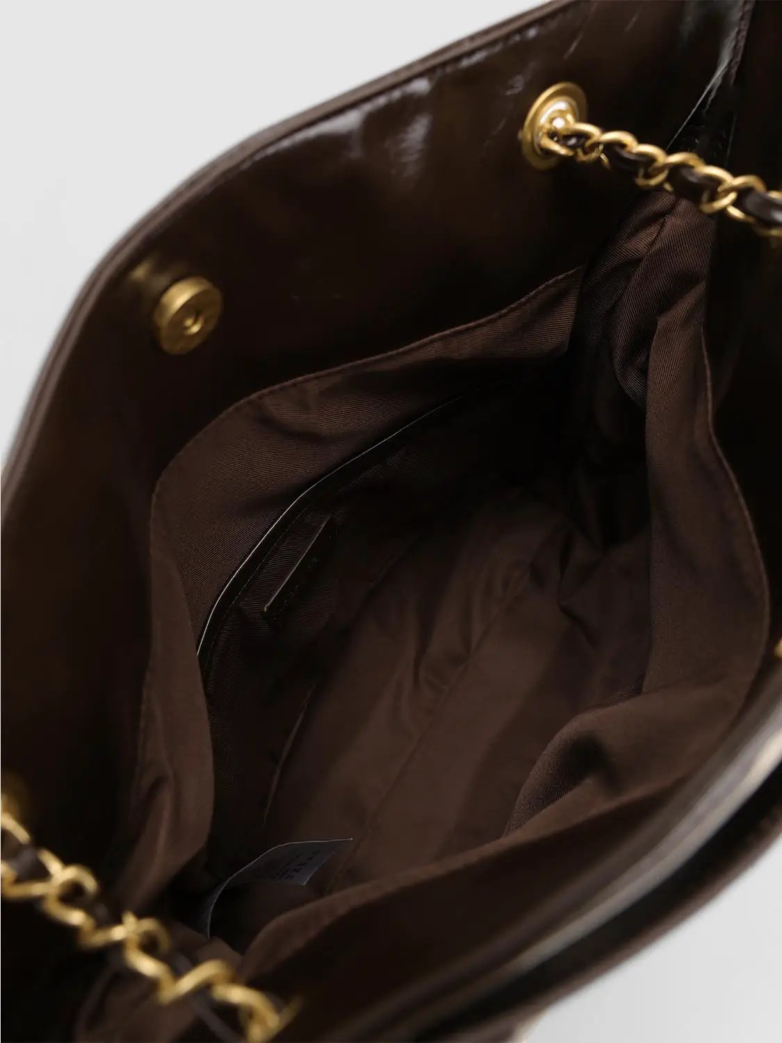 Polka Dot Artificial Leather Chain Tote Bag