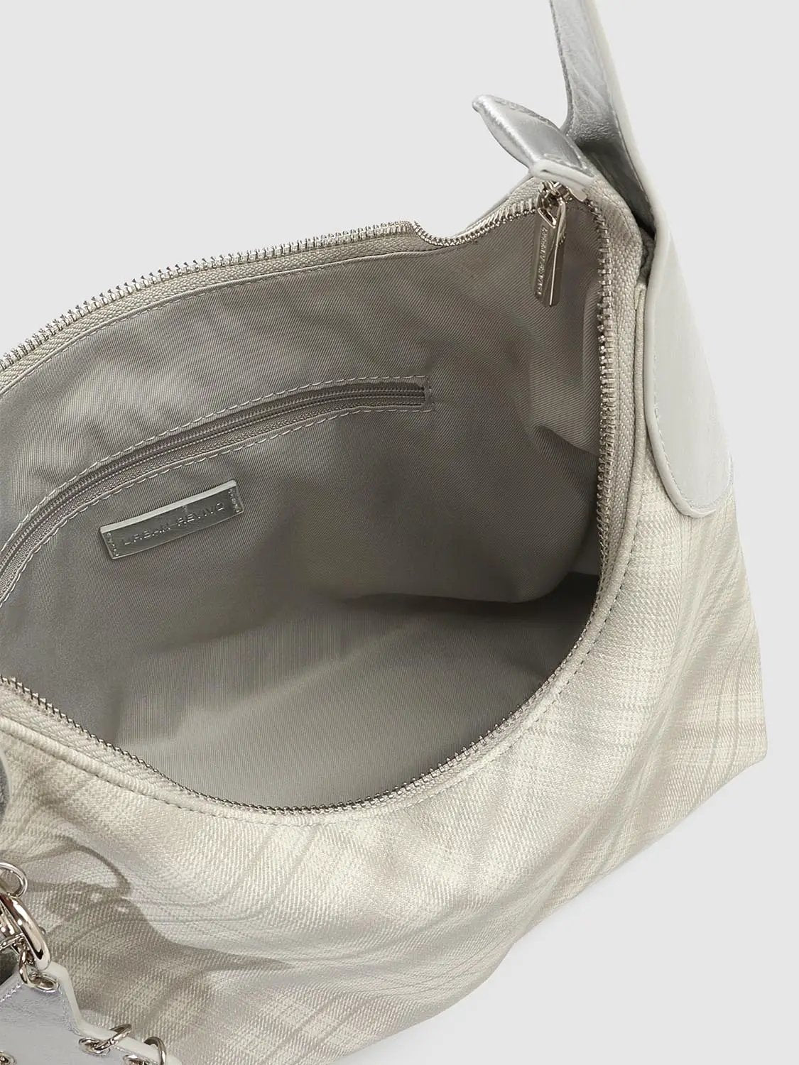 Checked Metallic Shoulder Bag With Star Charm