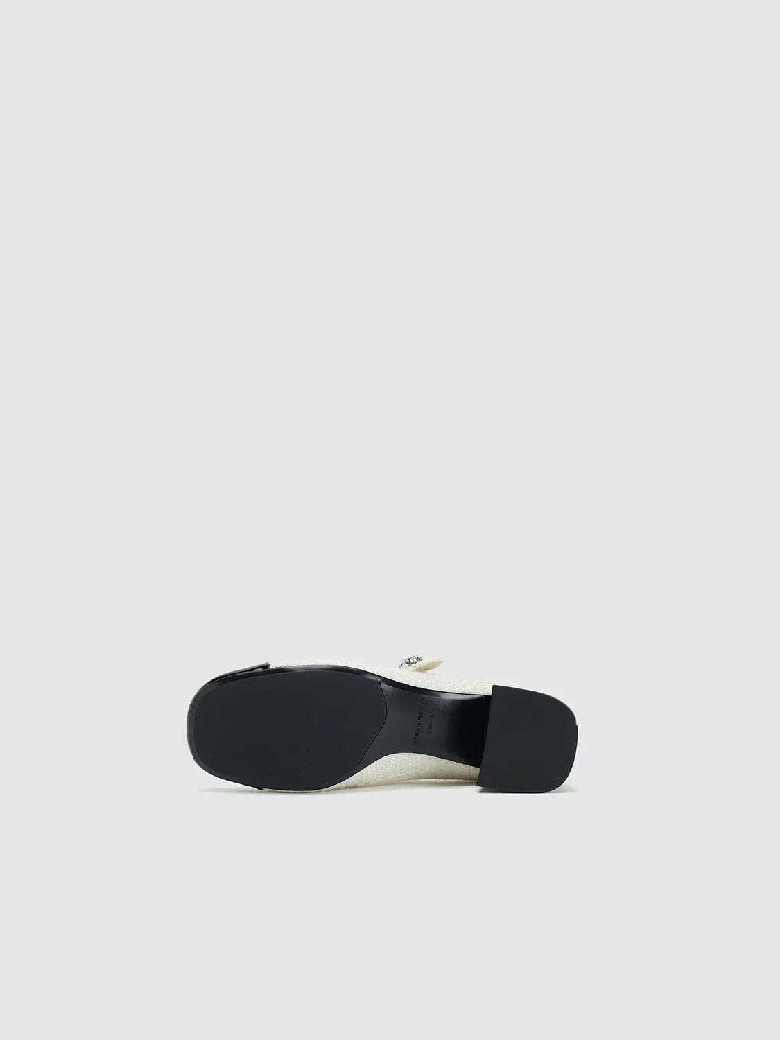 Textile Upper Patent Toe Cap Heeled Mary Jane Pumps