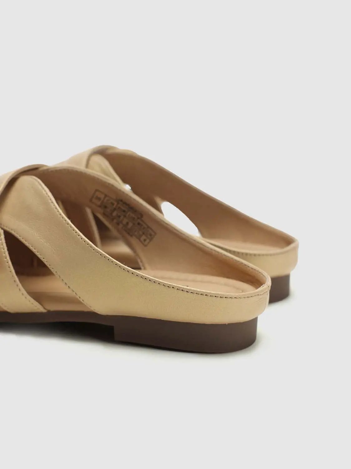 Faux Leather Buckle Strap Open-Toe Mules Slippers