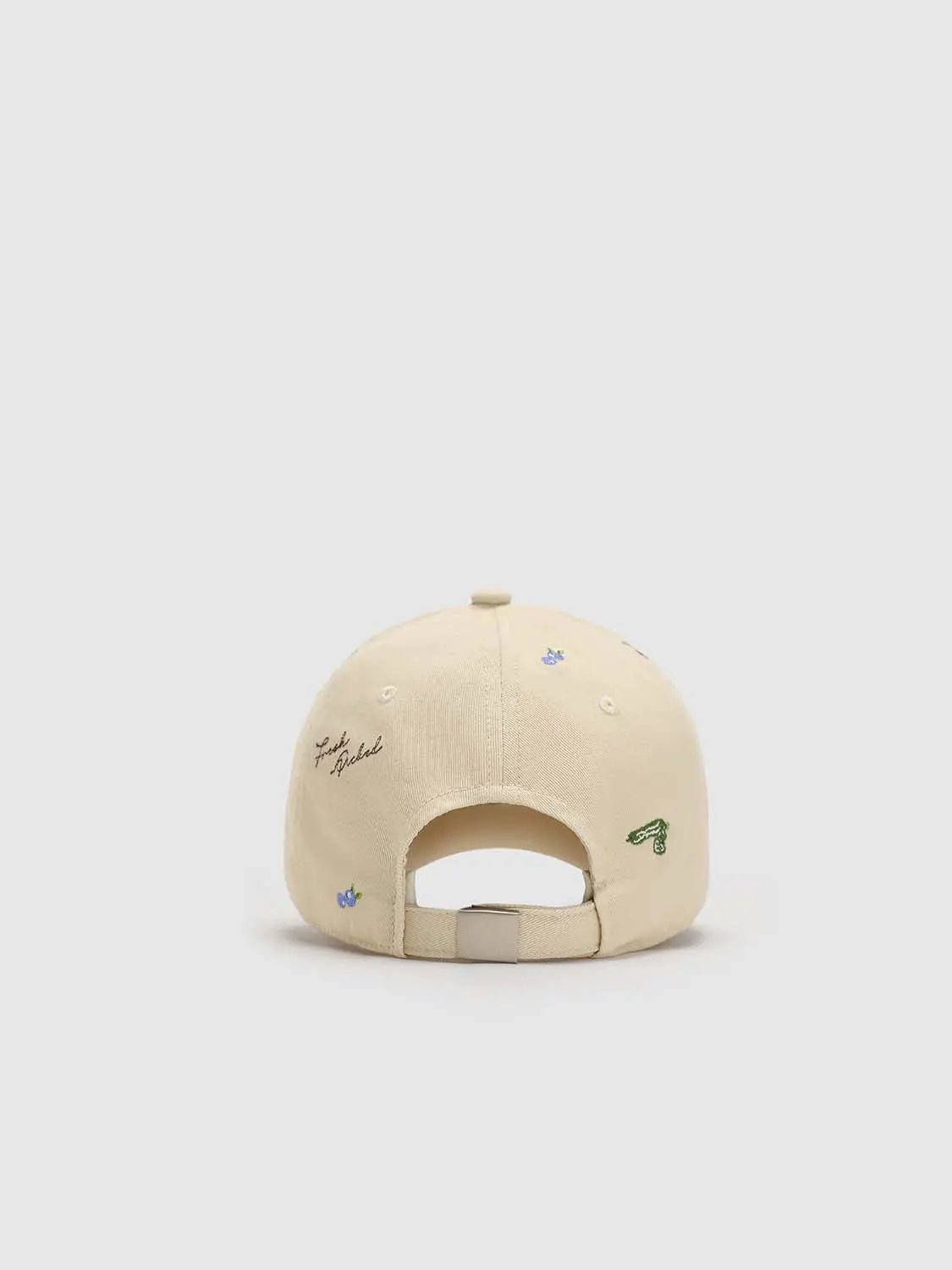 Embroidered Multicolor Floral Motifs Cotton Cap