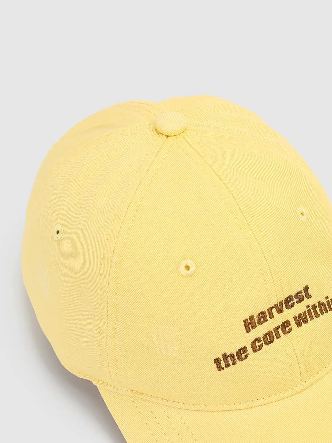 Distressed Embroidered Text Cotton Baseball Cap
