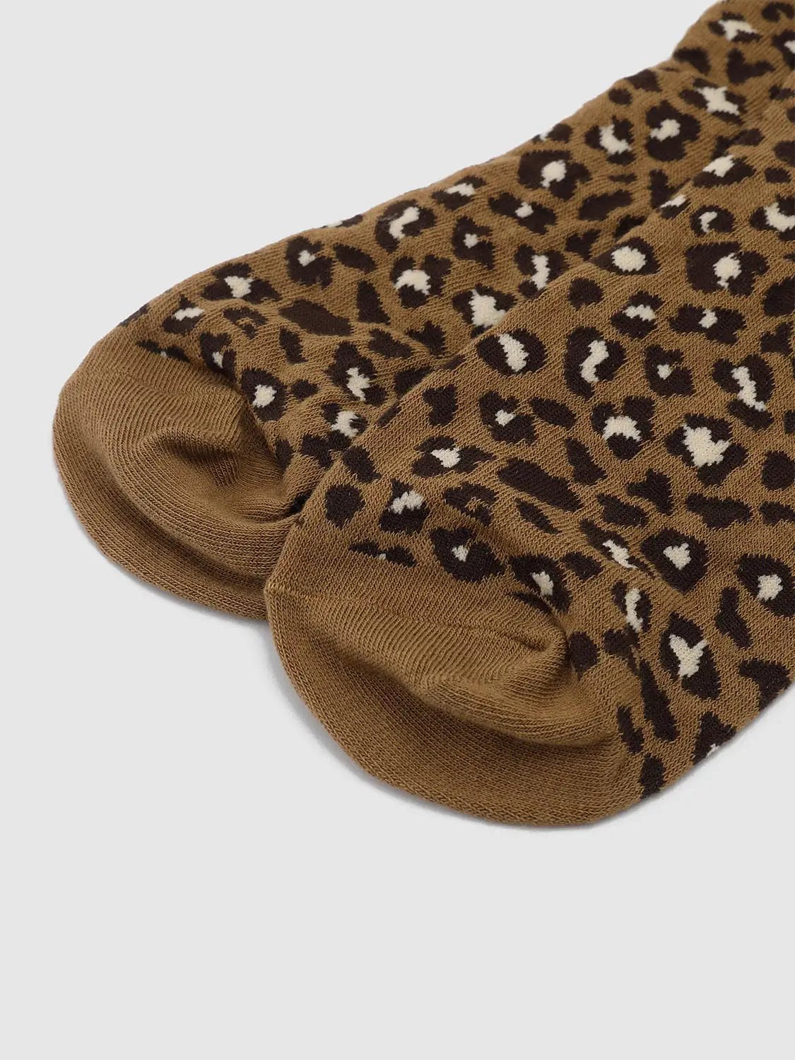 Ribbed Animal Print Socks