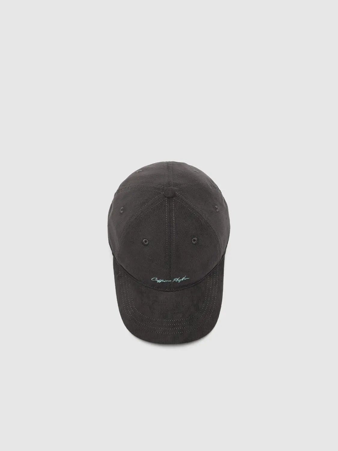 Charcoal Washed Embroidered Cotton Baseball Cap