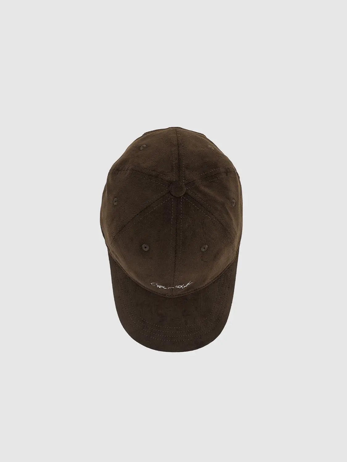 Charcoal Washed Embroidered Cotton Baseball Cap