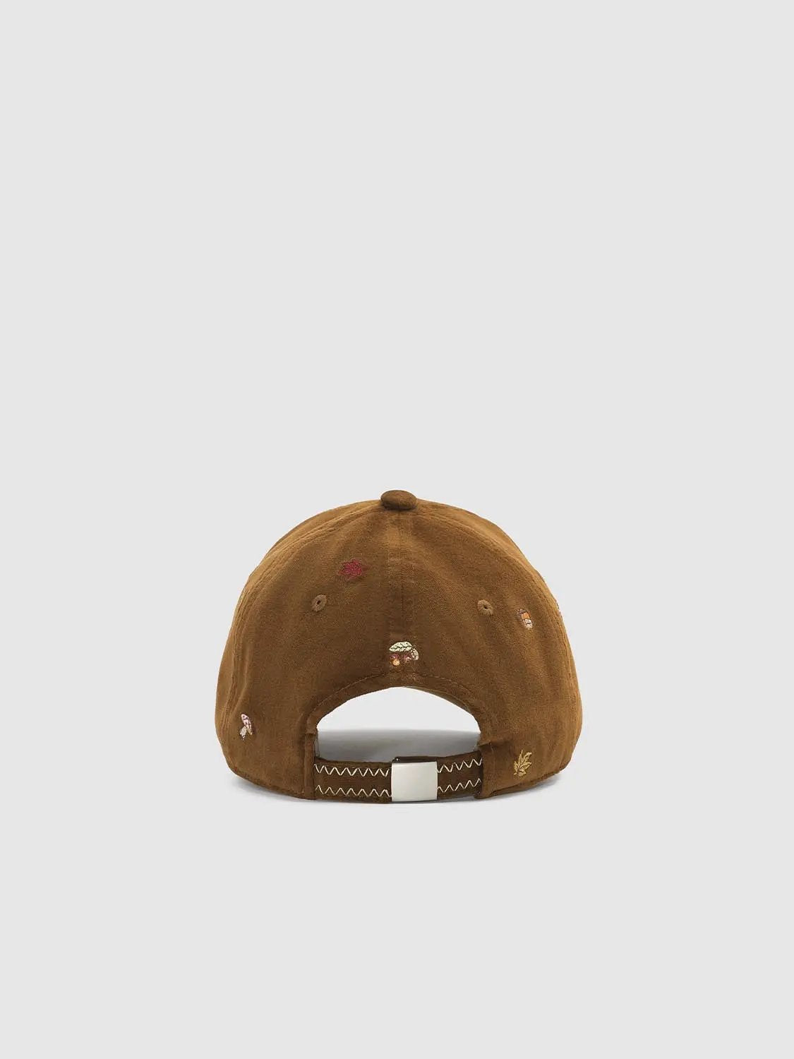 Embroidered Mushroom Cotton Baseball Cap