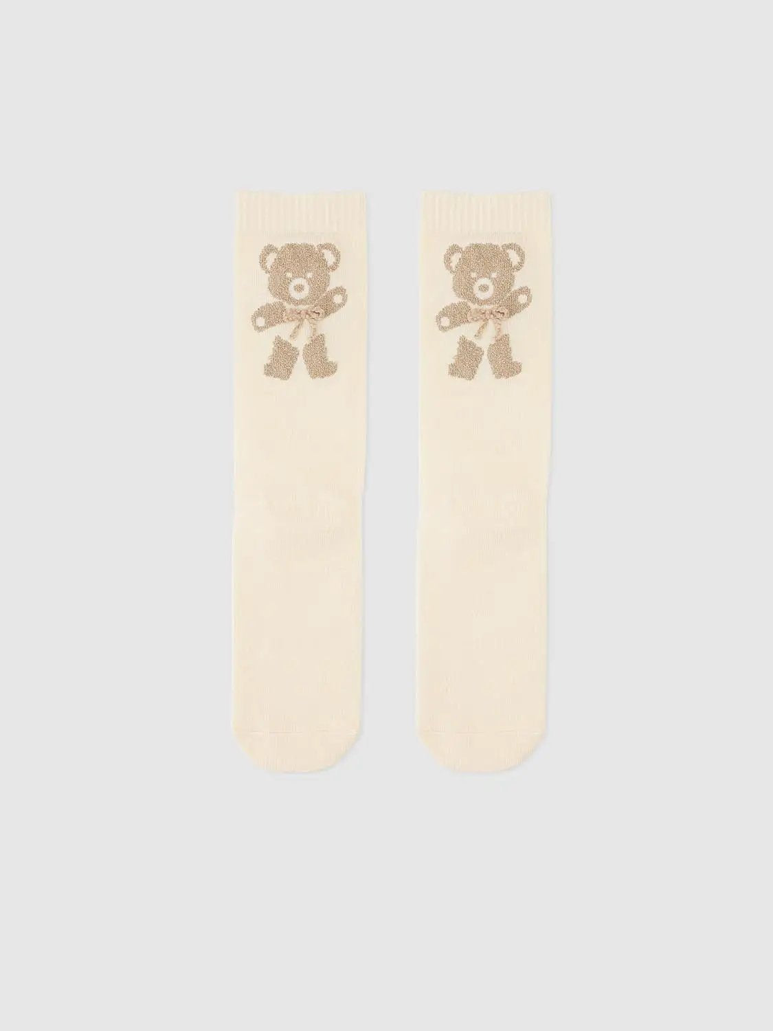 Teddy Bear Graphic Medium Thickness Socks