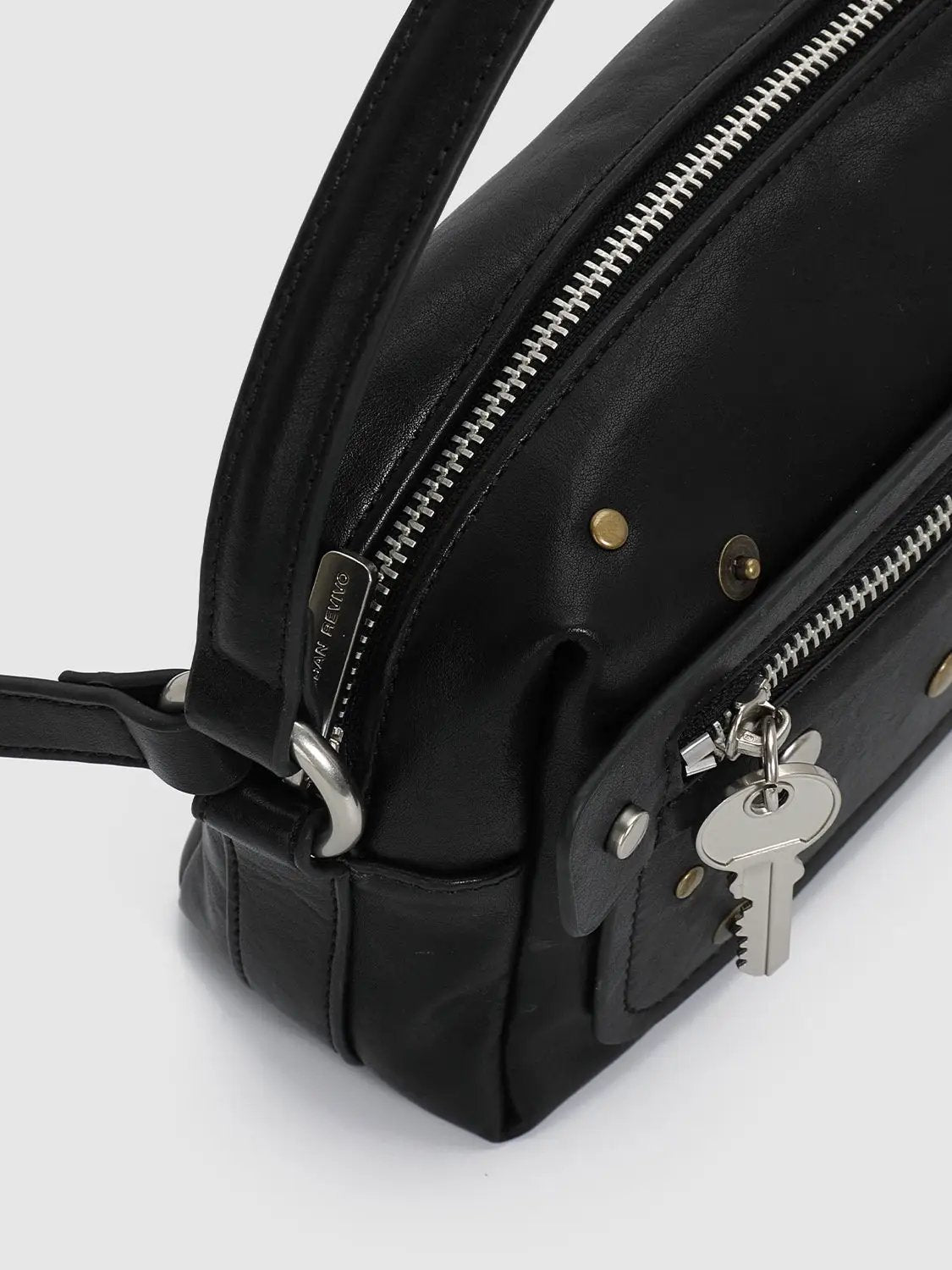 Top Handle And Crossbody Studded Mini Bag