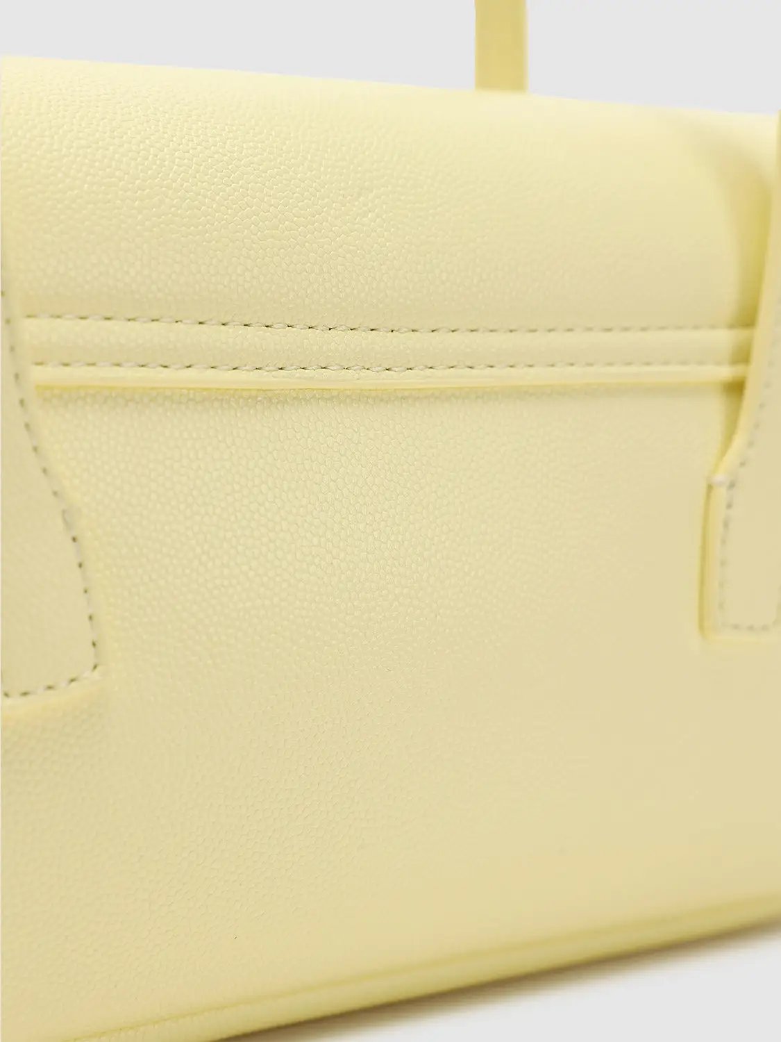 Faux Leather Minimalist Structured Shoulder Bag