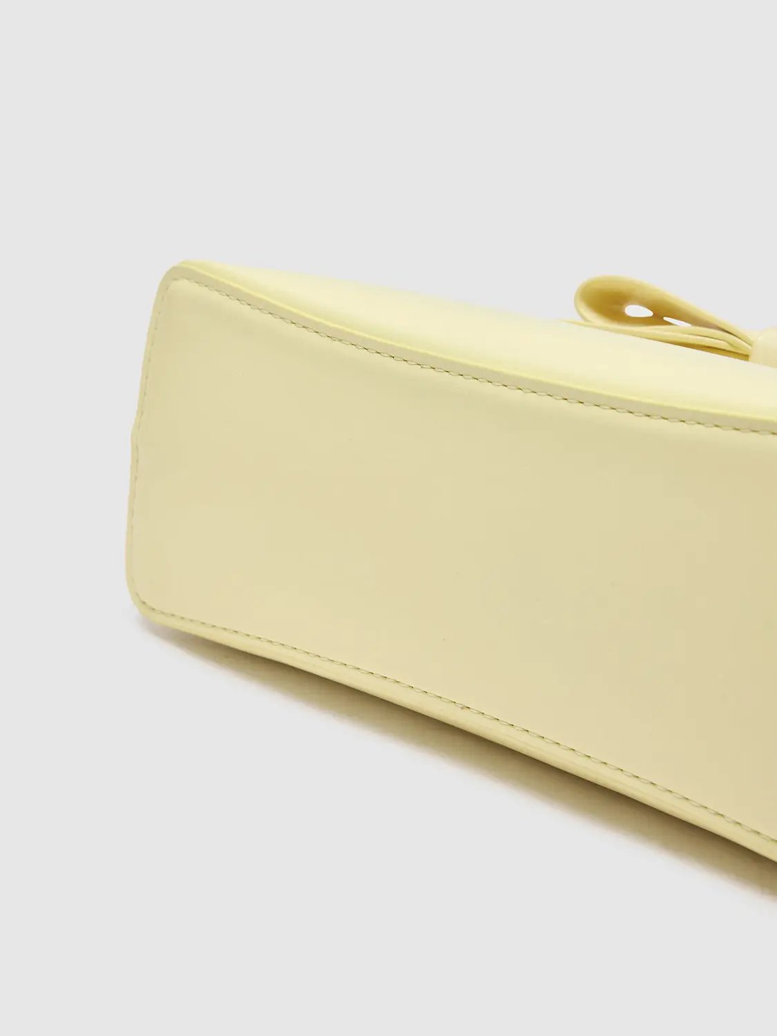 Mini Hard Pastel Leather Bow Adjustable Strap Crossbody Bag