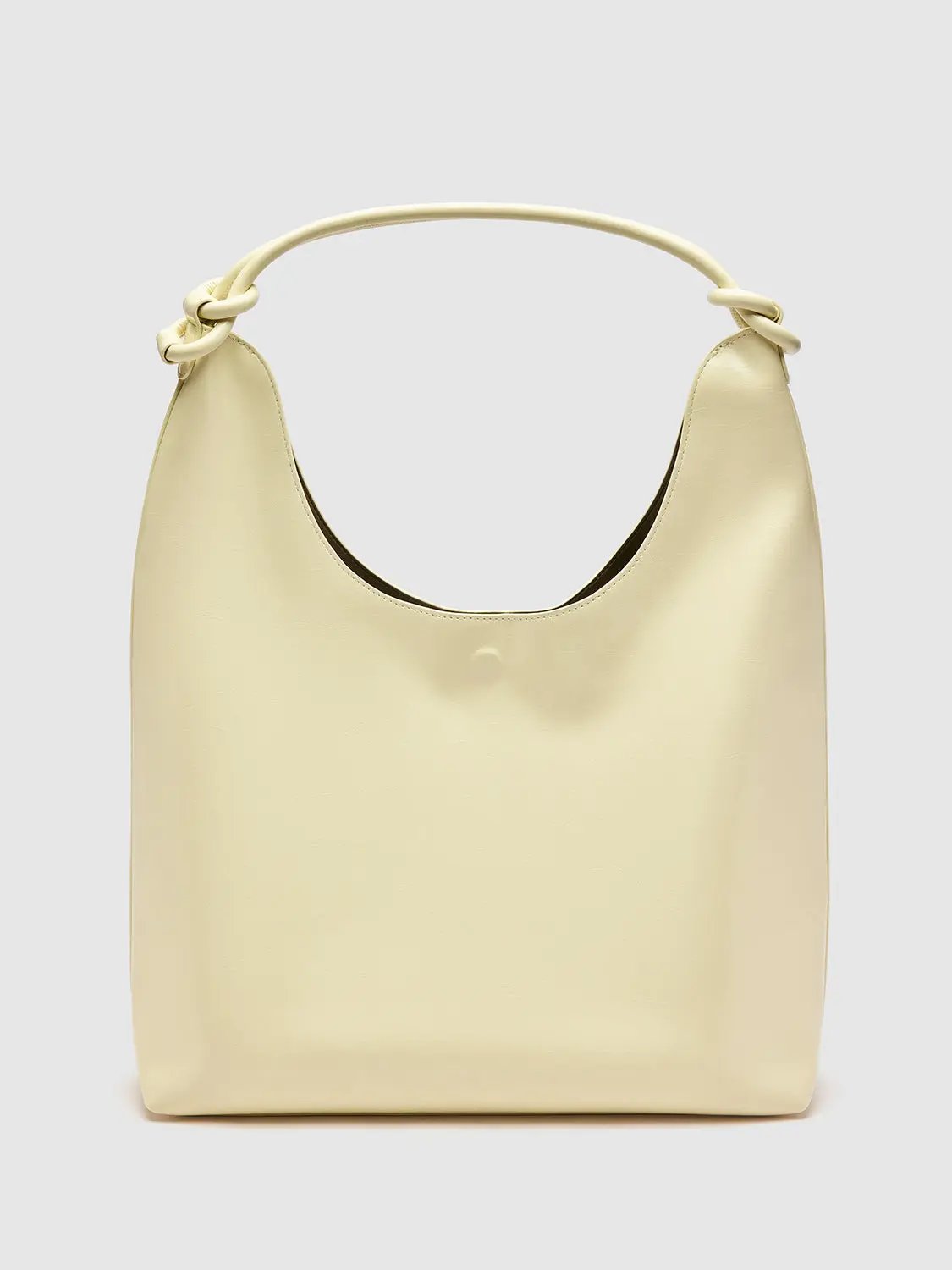 Minimalist Oversize Hobo Knot Handle Shoulder Bag