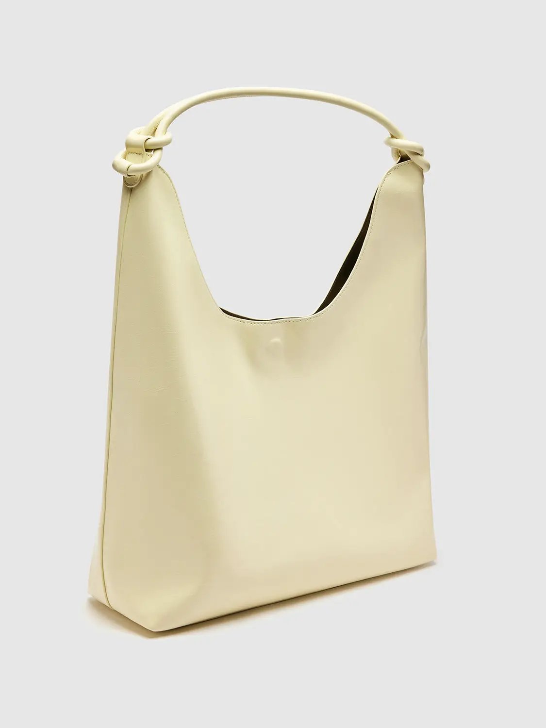 Minimalist Oversize Hobo Knot Handle Shoulder Bag