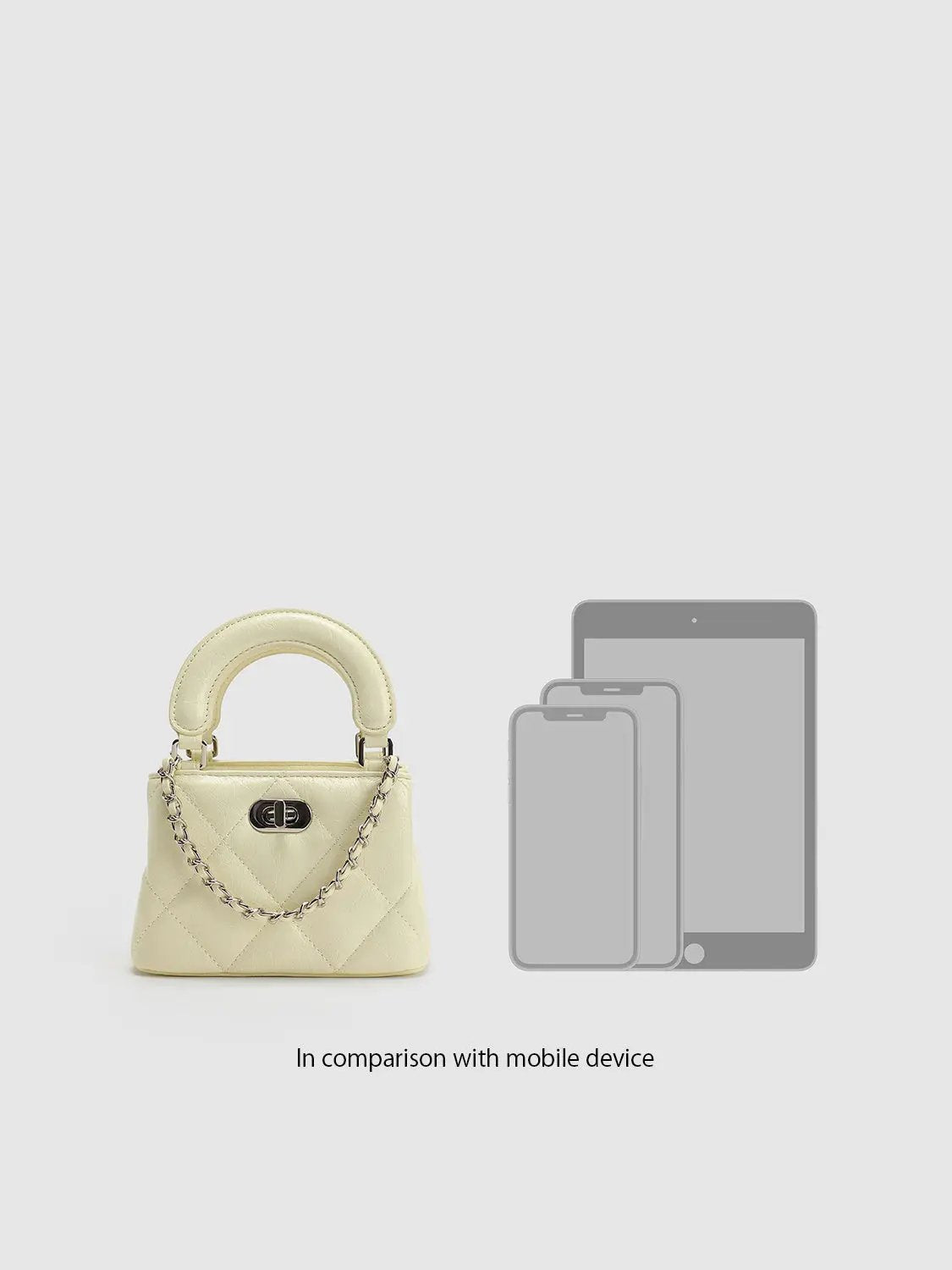 Diamond Quilted Top Handle Crossbody Bag