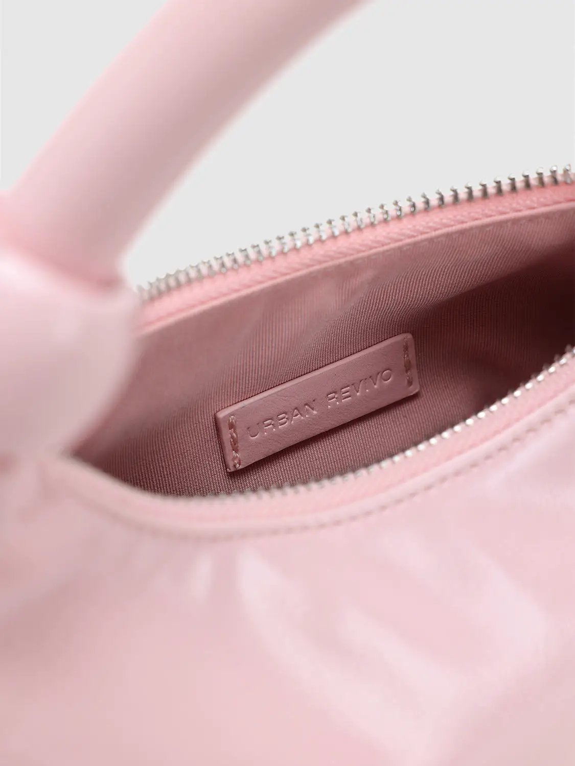 Pastel Pink Mini Top Handle Crossbody Bag