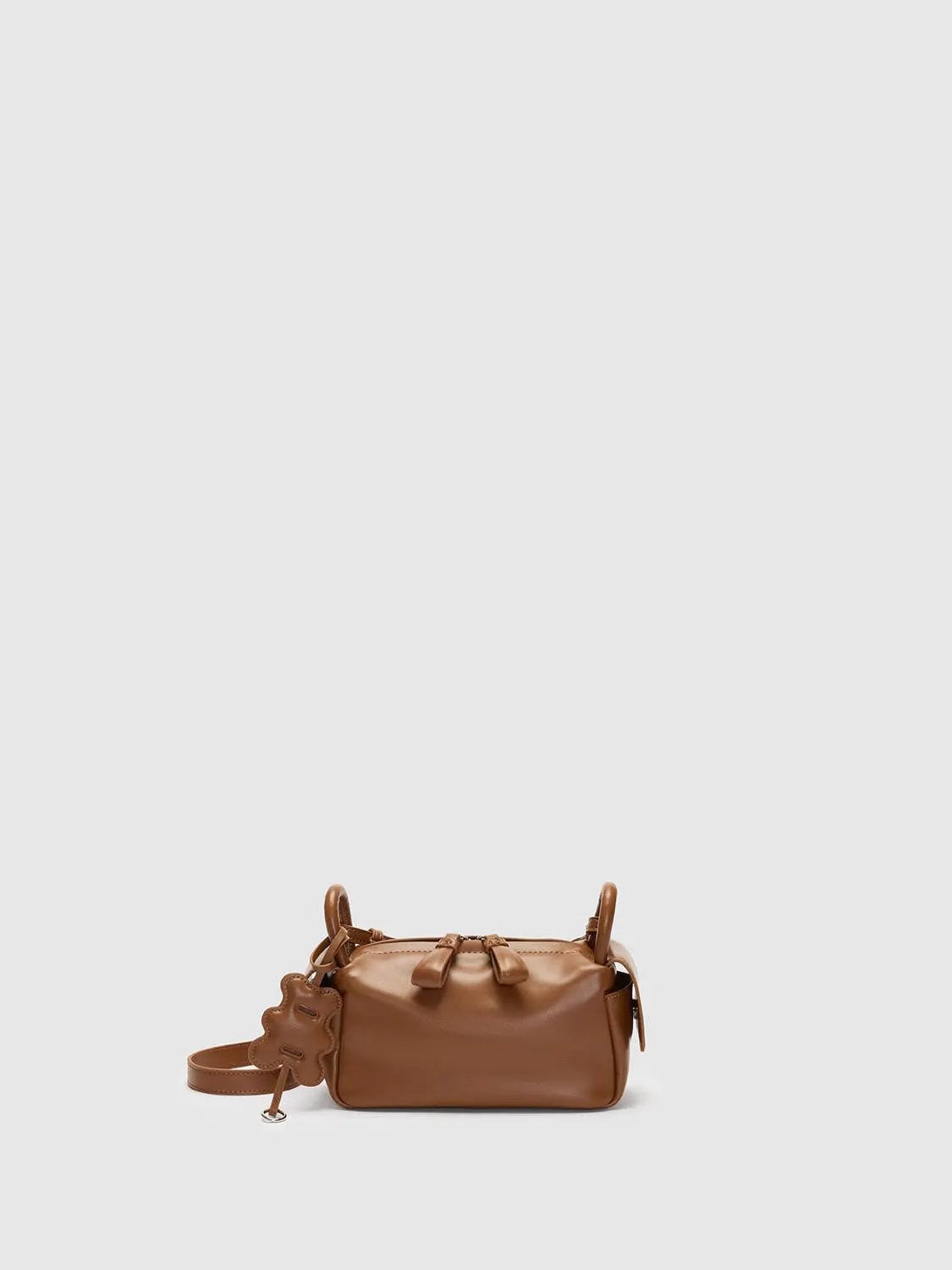 Top Handle Artificial Leather Crossbody Bag