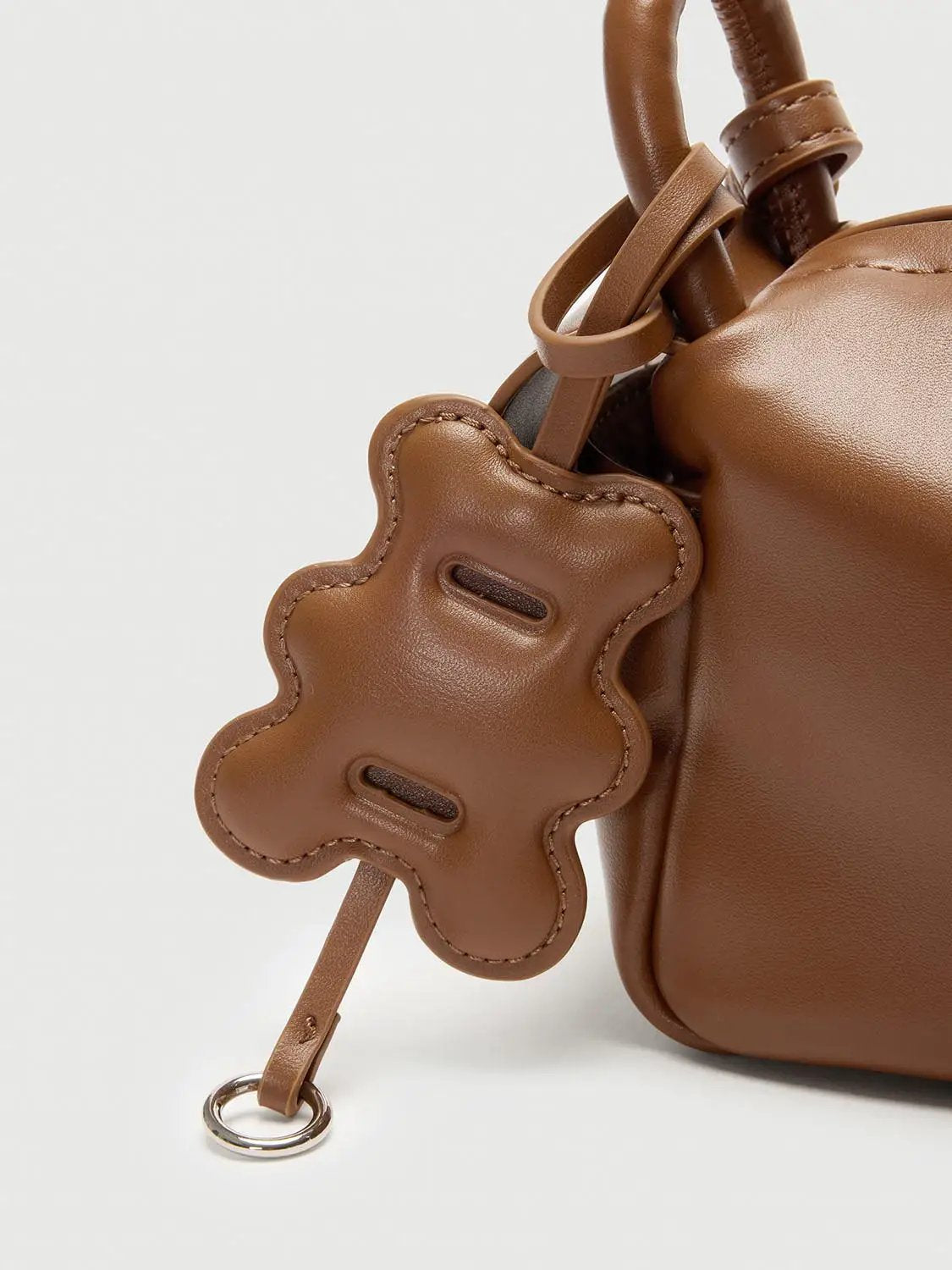 Top Handle Artificial Leather Crossbody Bag