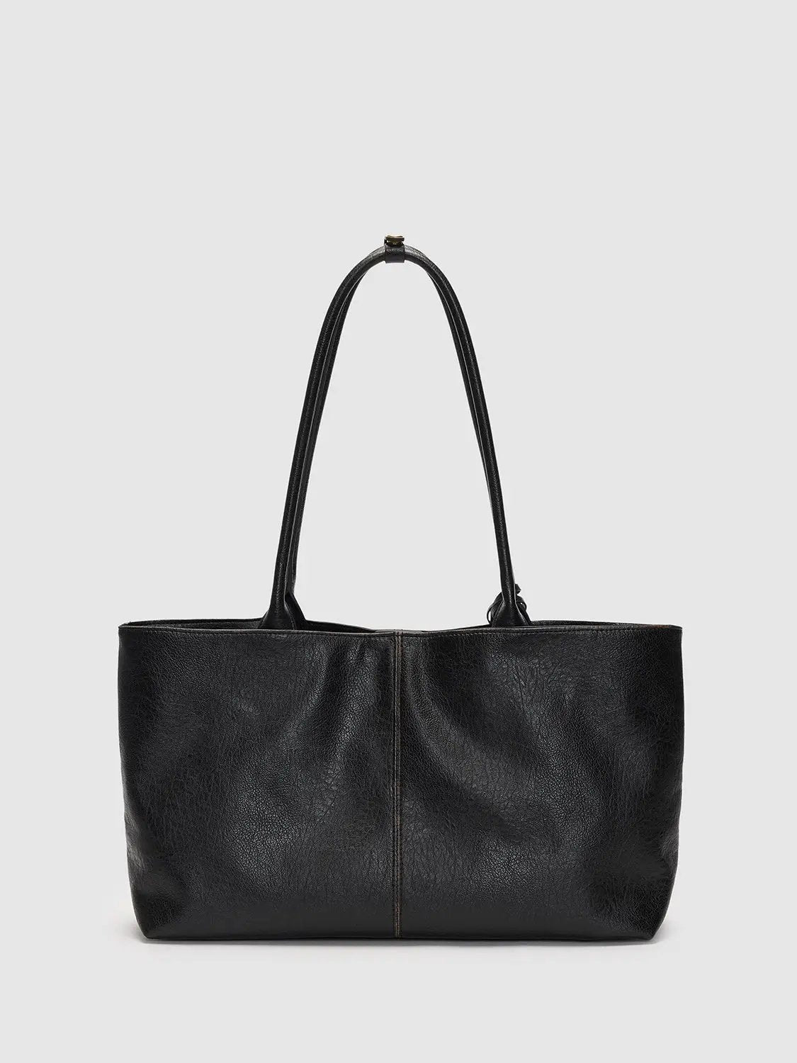 Textured Artificial Leather Star Charm Shoulder Bag