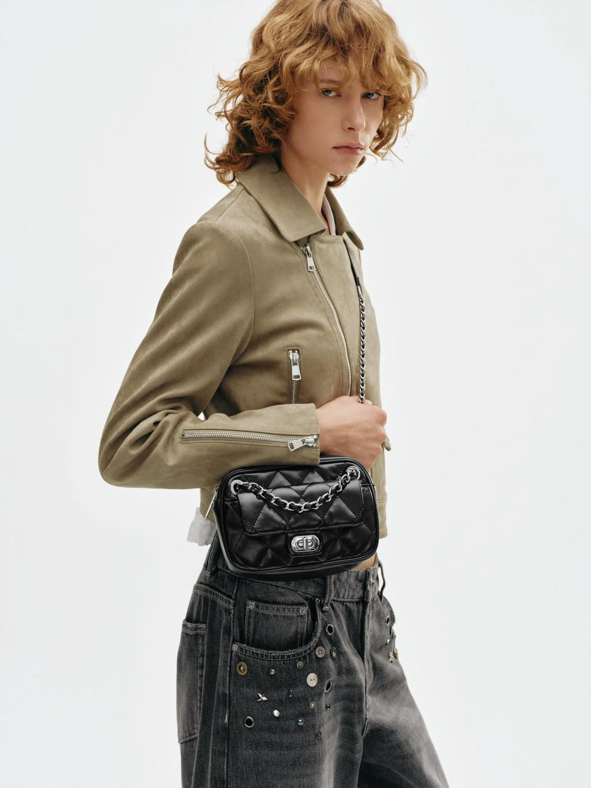 Mini Quilted Chain Strap Shoulder Bag