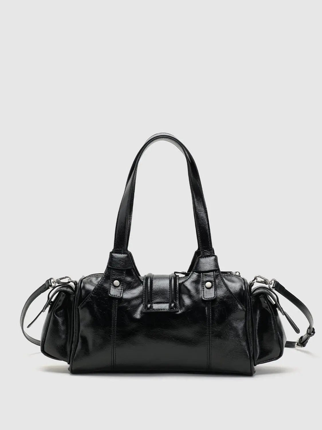 Studded Tassel Shoulder And Crossbody Handbag