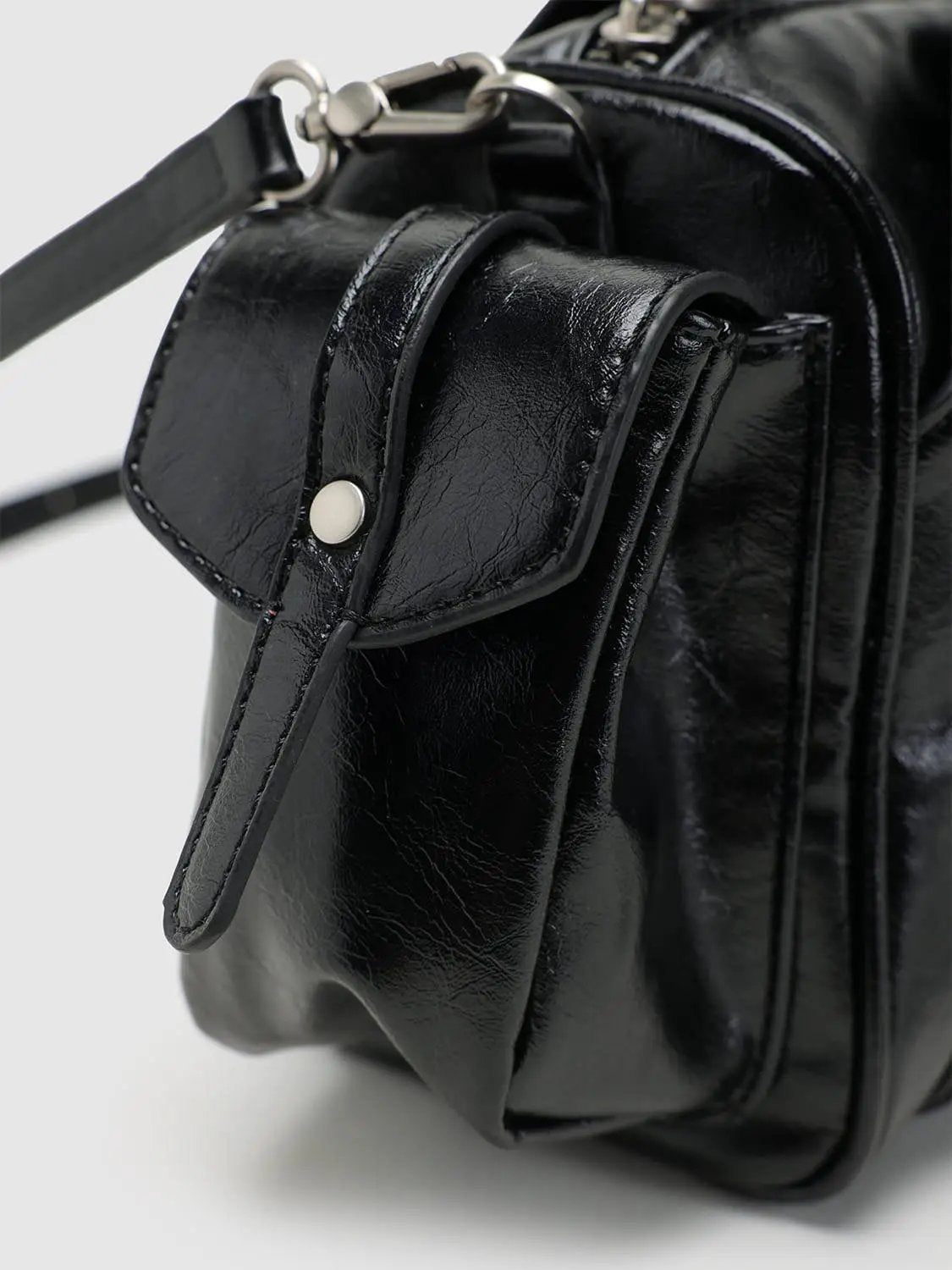 Studded Tassel Shoulder And Crossbody Handbag